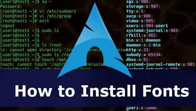 Installing New Fonts On Arch Linux