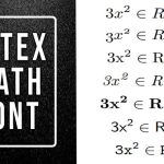 Latex Math Font