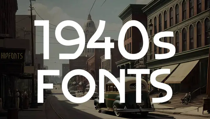 Popular Fonts From The 1940s