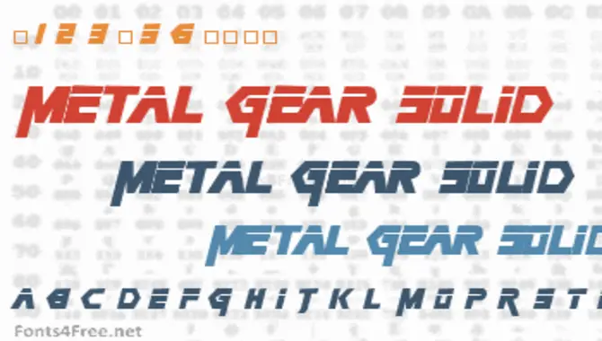 Prospects For Metal Gear Solid's Iconic Codec Font