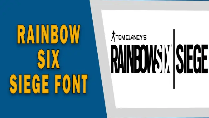 Rainbow Six Siege Font
