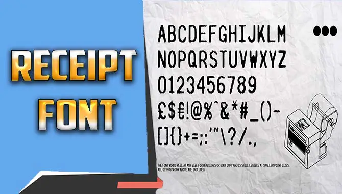 Receipt Font