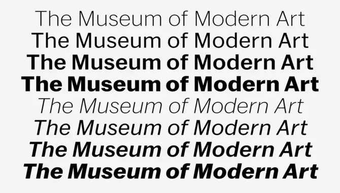 The MOMA Font