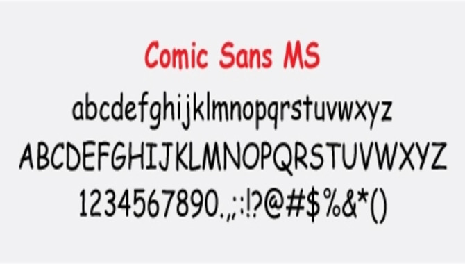 Tips For Using Comic Sans Font Effectively