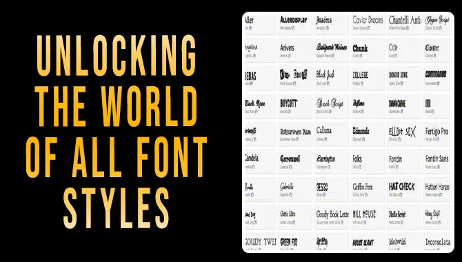 Unlocking The World Of All Font Styles