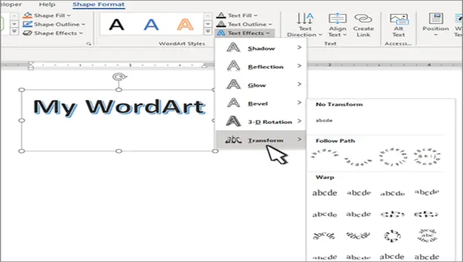 Use The Arch Font In Microsoft Word.