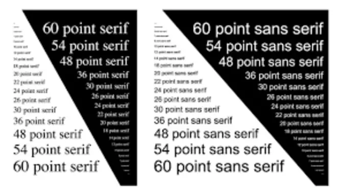 What Is A Size 8 Font?