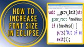 How To Increase Font Size In Eclipse