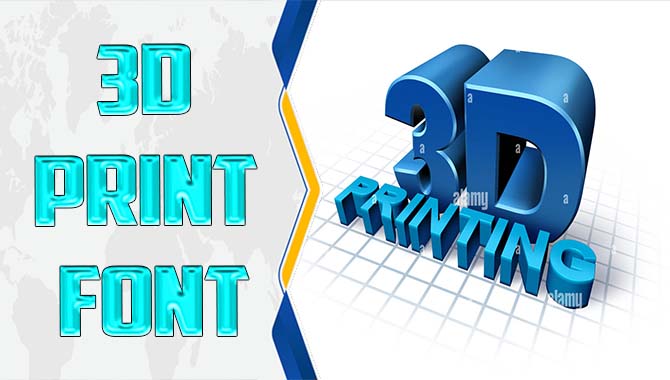 3D Print Font