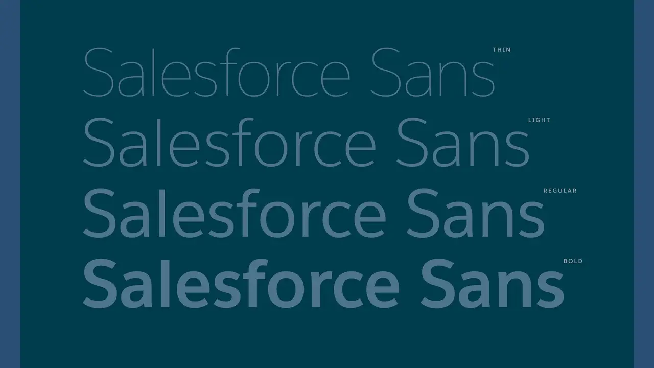 About Salesforce Sans Font Family