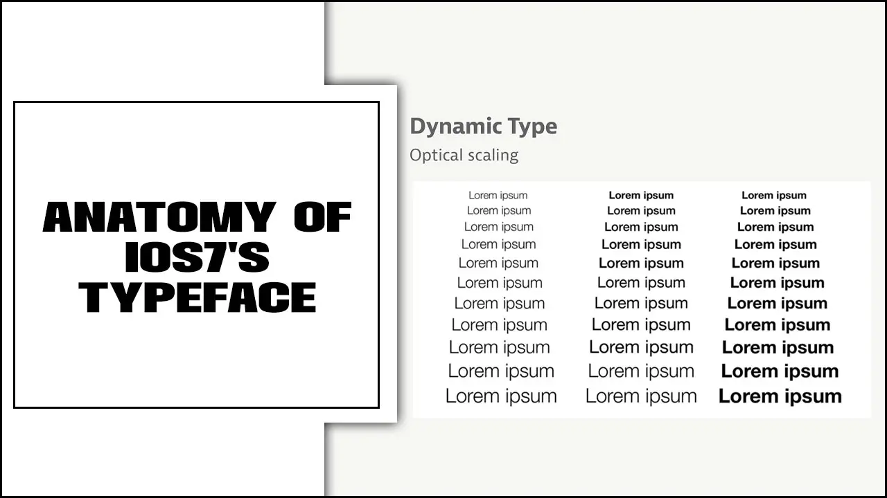 Anatomy of Ios7's Typeface