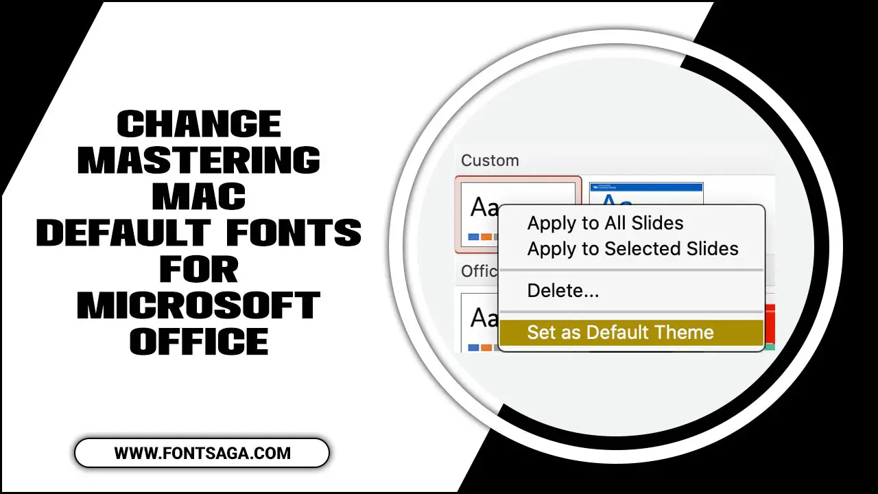 Change Mastering Mac Default Fonts For Microsoft Office