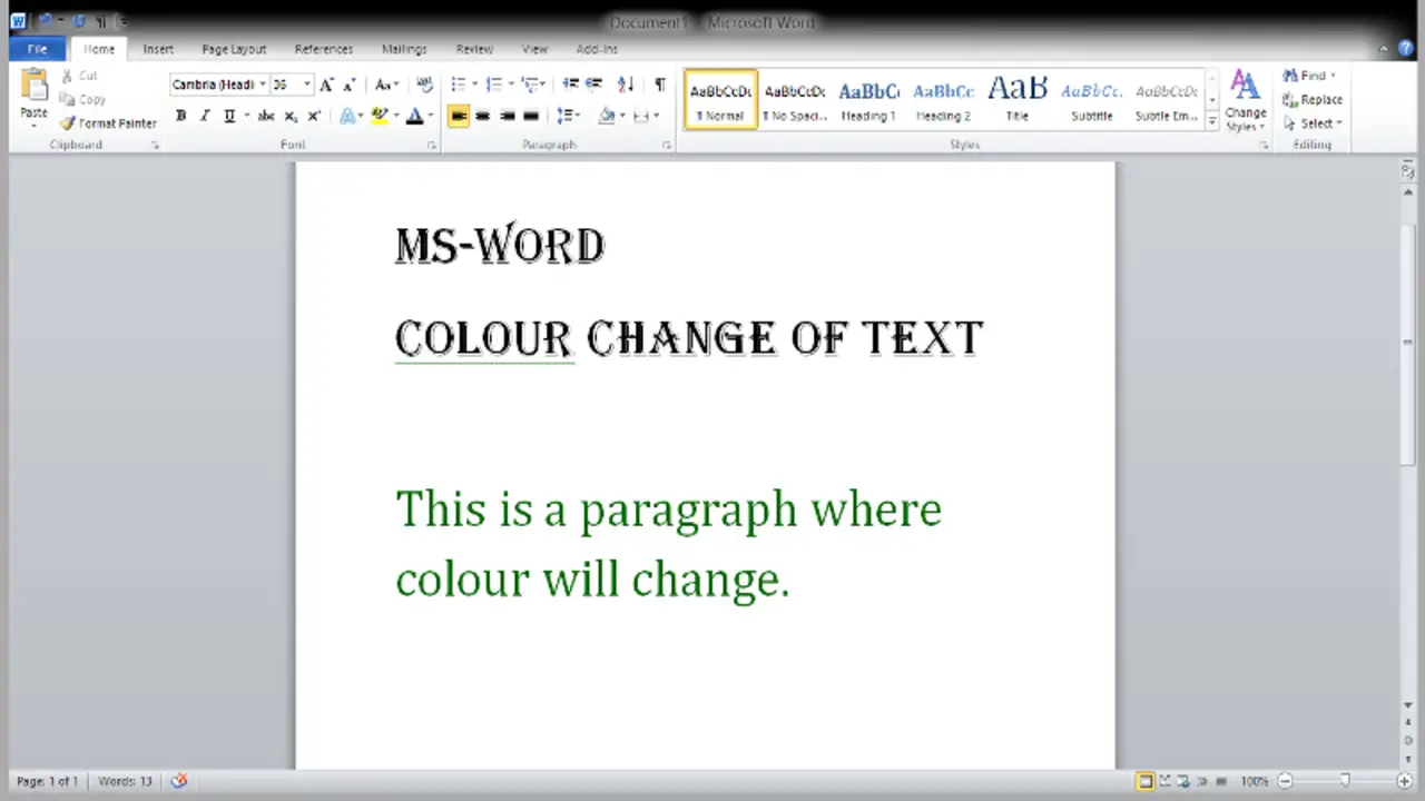 Changing The Font Style In Microsoft Word