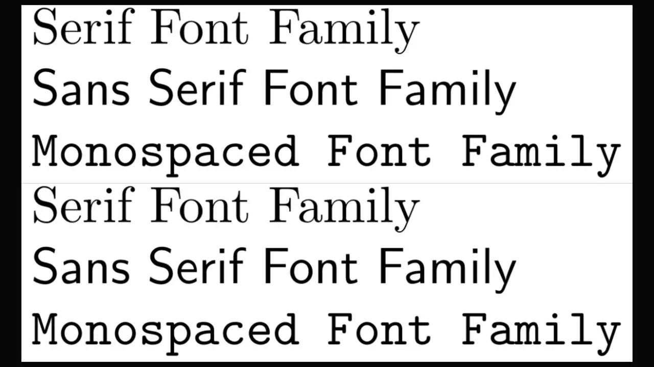 Choose A Font Package