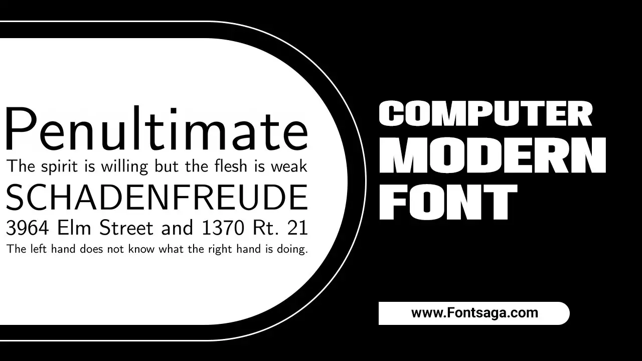 Computer Modern Font