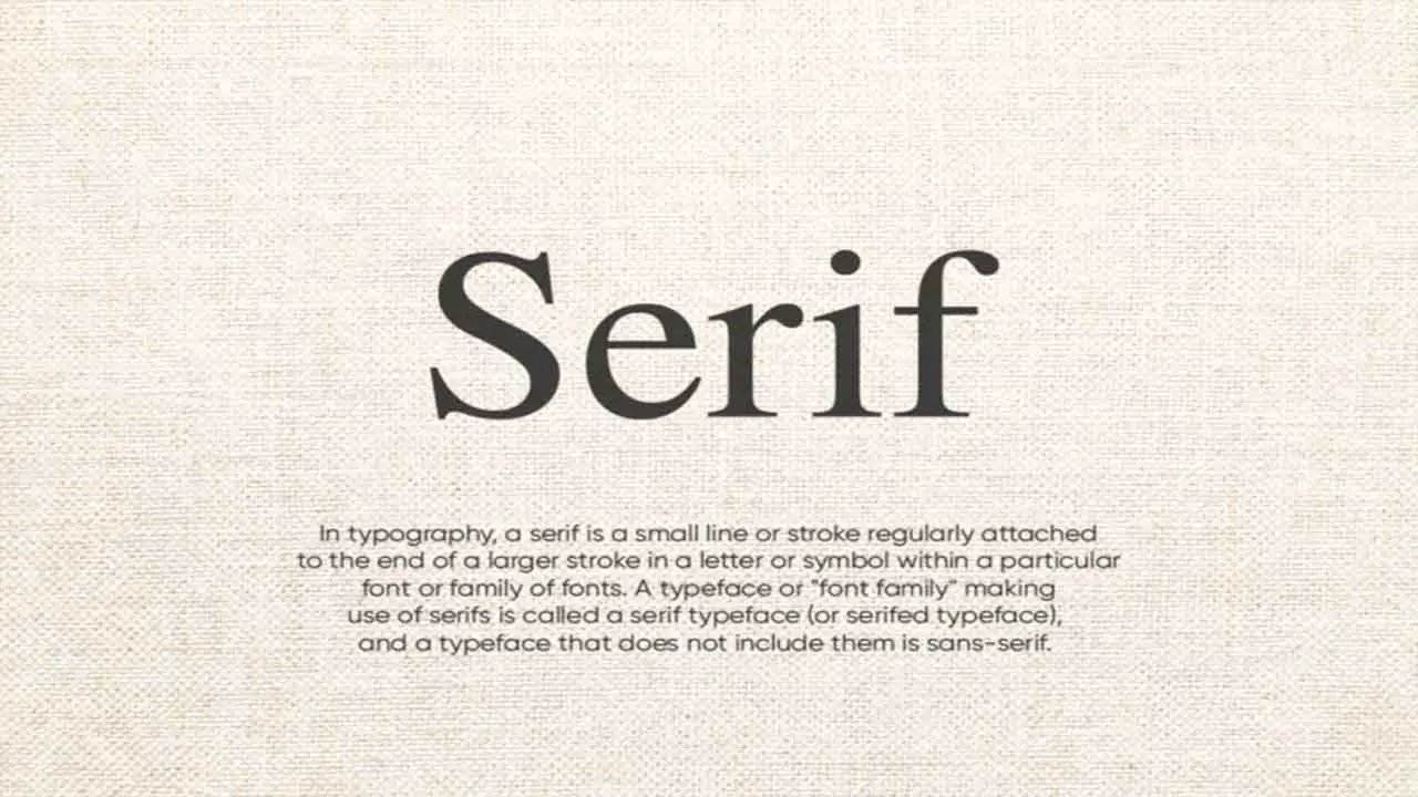 Consider A Serif Font