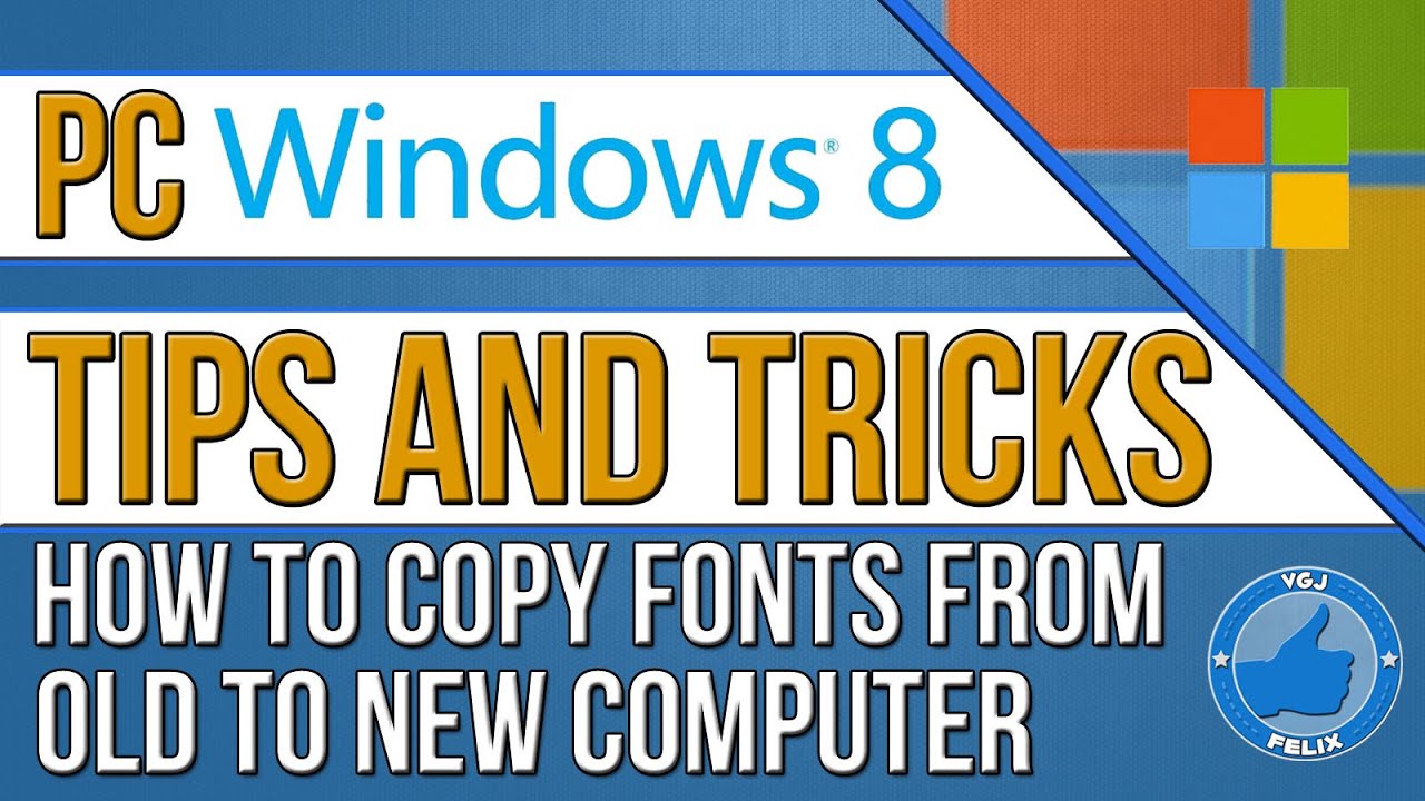Copy The Font File To Your Computer