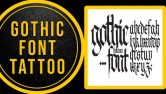 Customize Your Look With Gothic Font Tattoo