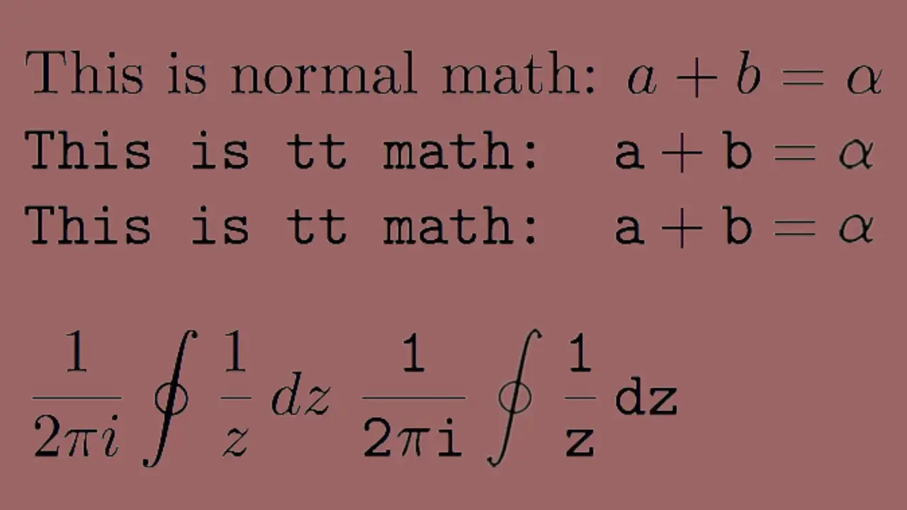 Customizing Math Fonts In Latex