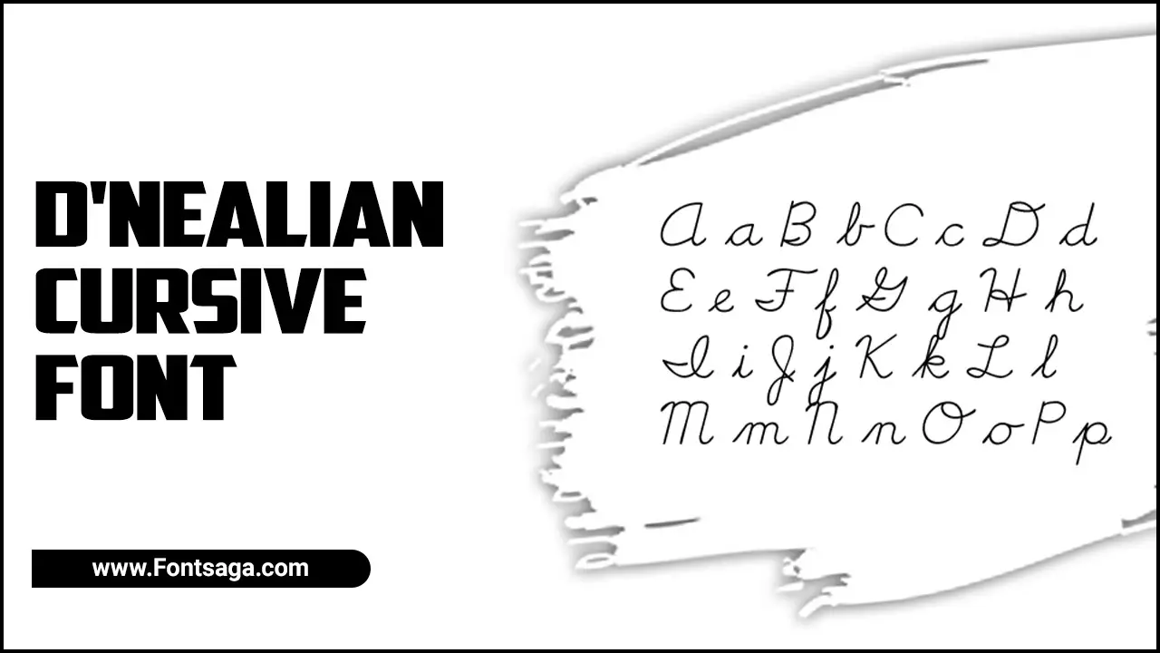 D'Nealian Cursive Font