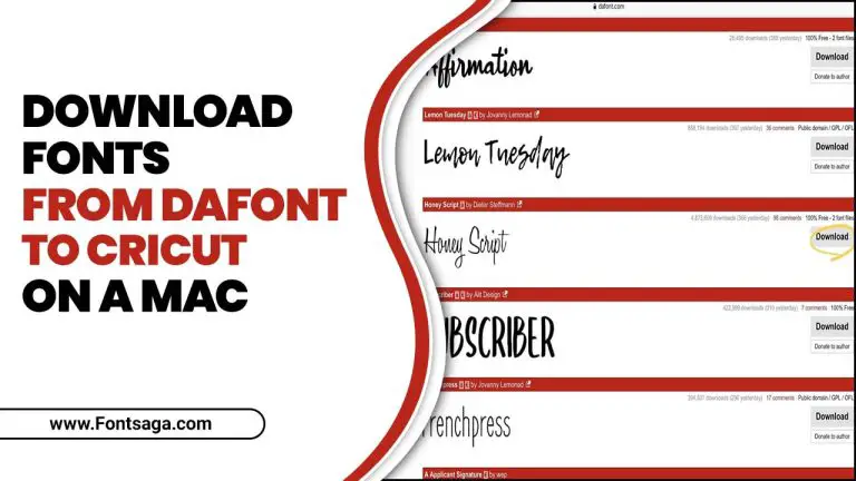 How To Download Fonts From Dafont To Cricut On A Mac – 7 Simple Way