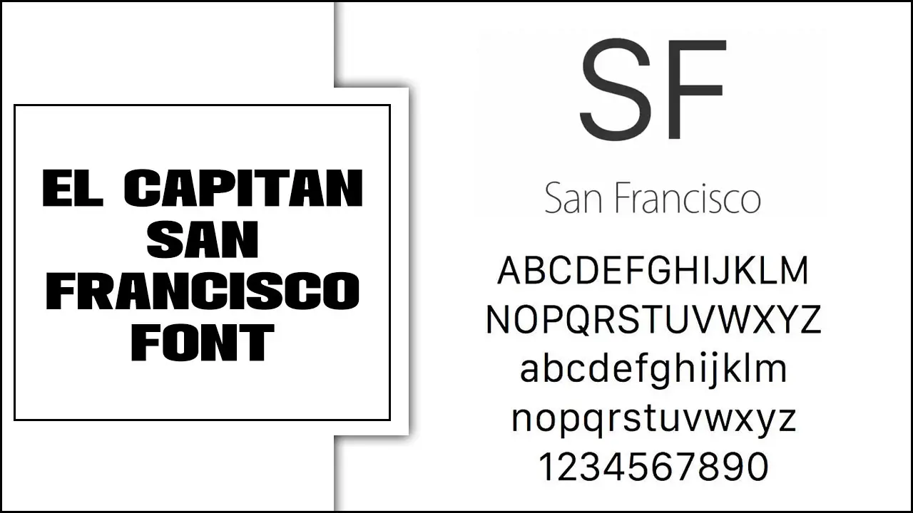 El Capitan San Francisco Font