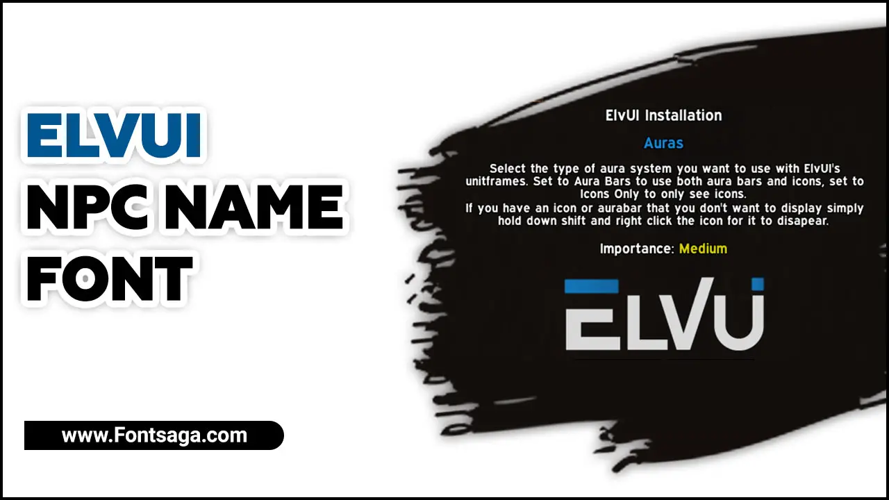 Elvui NPC Name Font