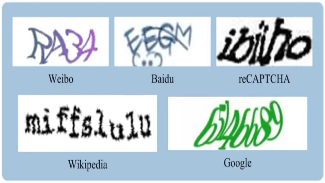 Examples Of Great Captcha Fonts