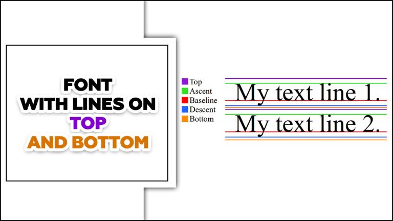 How Do I Create A Font With Lines On Top And Bottom – All Guideline