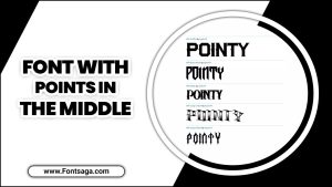 Font With Points In The Middle – Explore