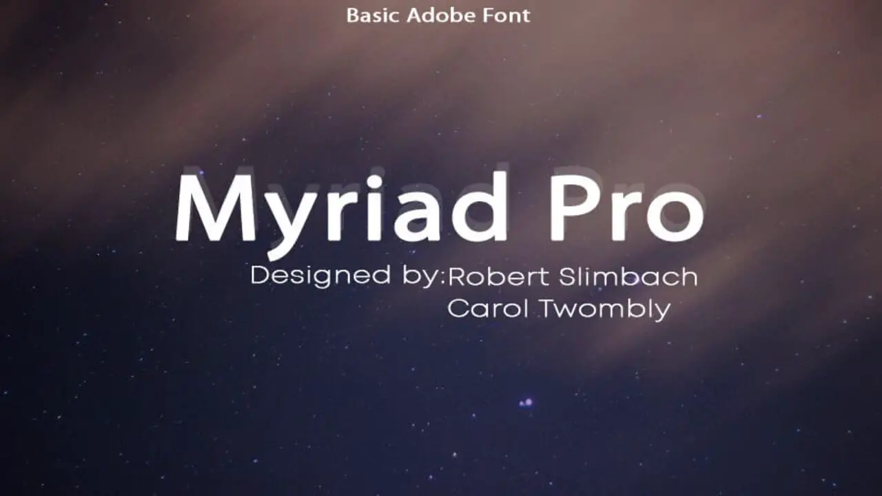 Fonts That Pair Well With Myriad Pro