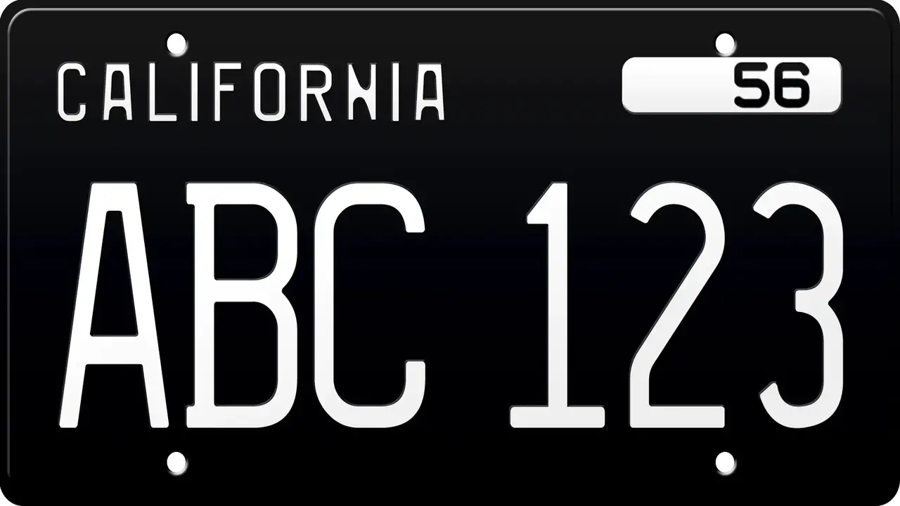Fonts Used On California License Plates