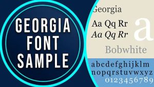 Georgia Font Sample For All Your Design Needs