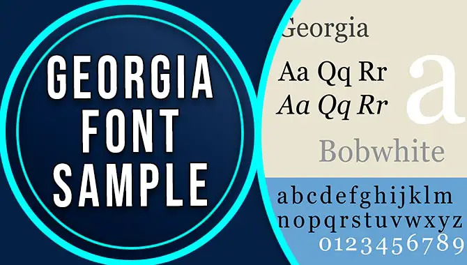 Georgia Font