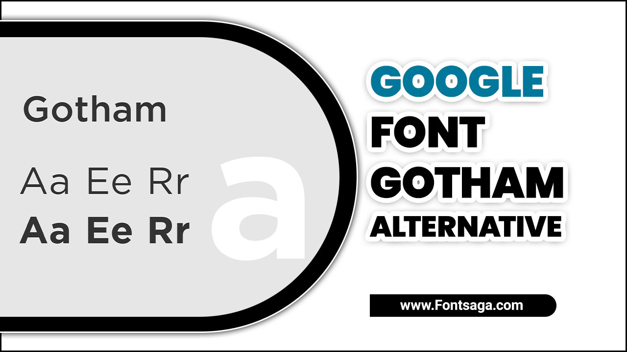  Google Font Gotham Alternative