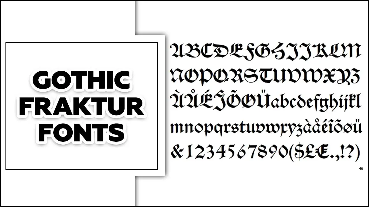  Gothic Fraktur Fonts 