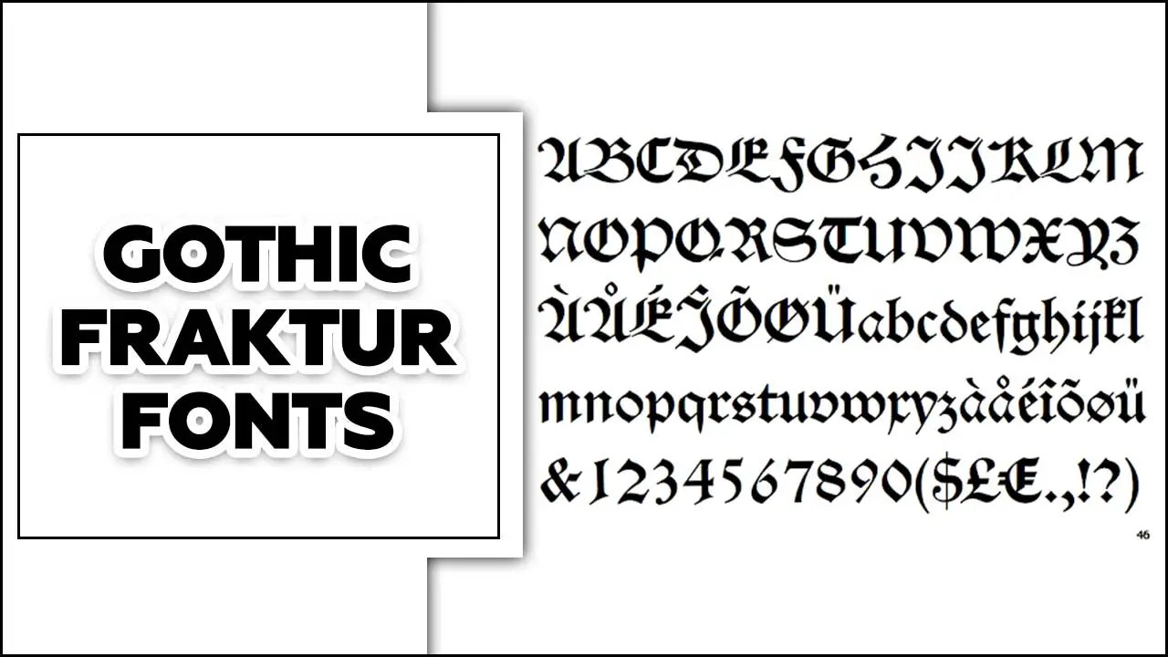 Gothic Fraktur Fonts