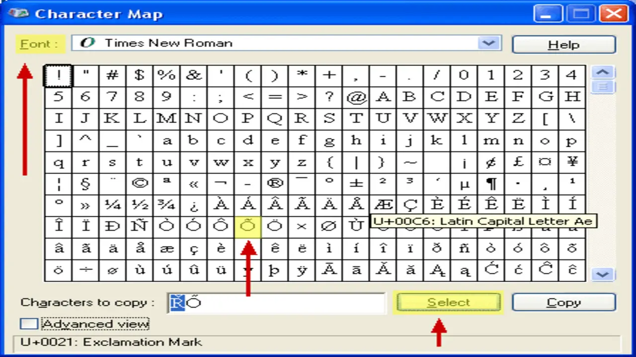 How Can I Use The Font Characters Map Viewer