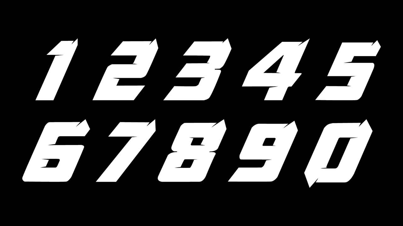 How To Use The Motocross Number Font: Rev Up Your Designs!