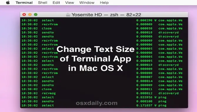 How Do I Make The Font In My Mac Terminal Smaller