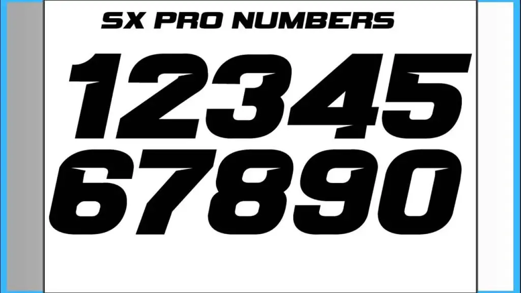 How To Use The Motocross Number Font: Rev Up Your Designs!