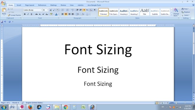 How Do You Increase Or Decrease The Size Of A Letter