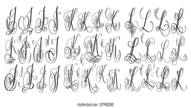 How Many Different Cursive L Fonts Are There