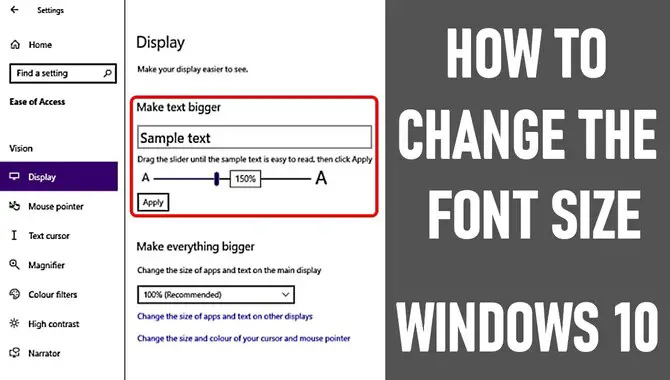 How To Change Font Size