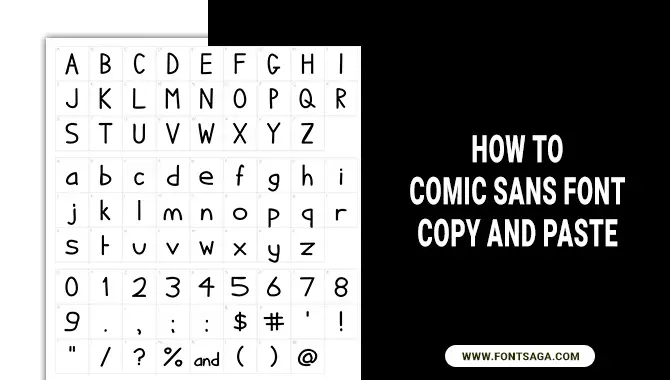 How To Comic Sans Font Copy And Paste