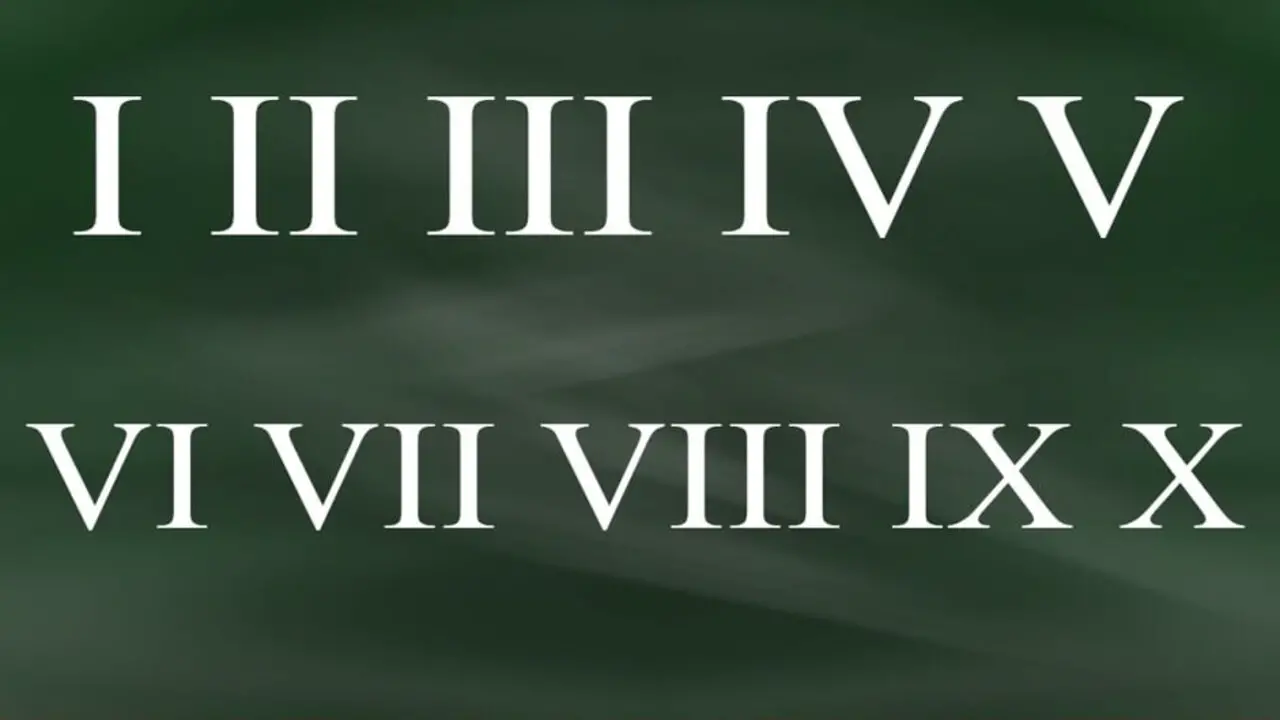 How To Create A Roman Numerals Font