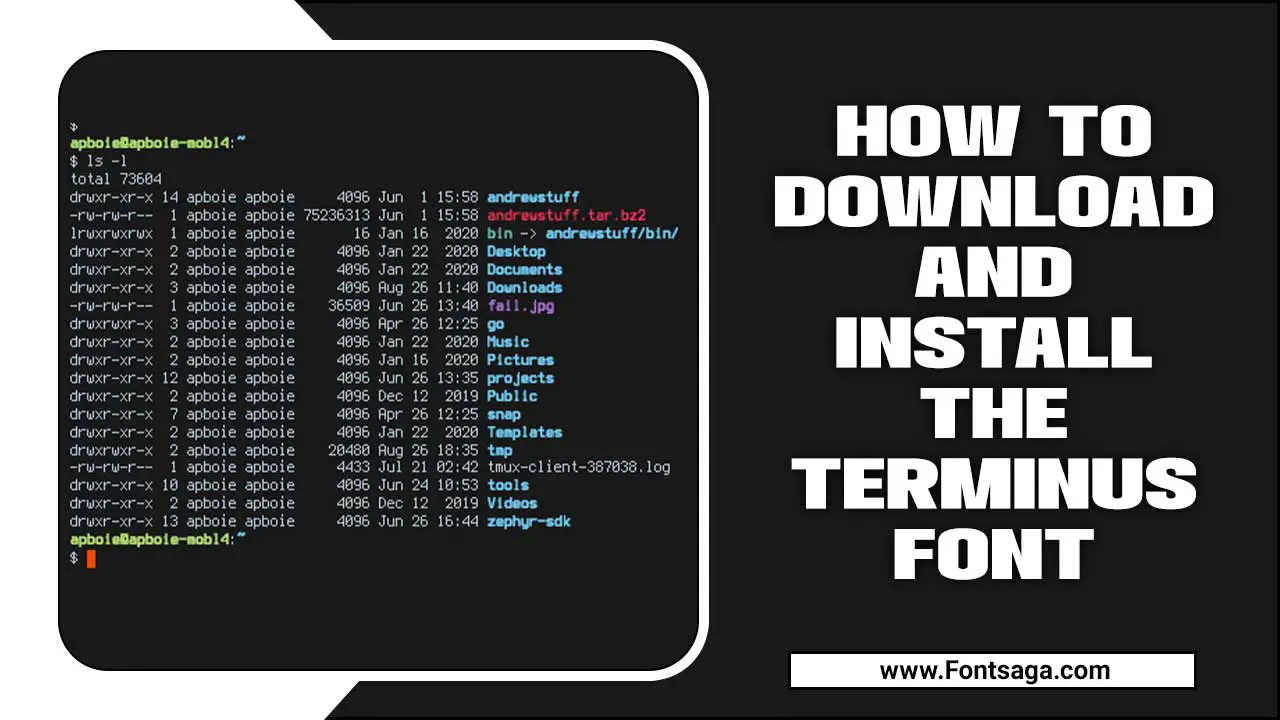 How To Download And Install The Terminus Font