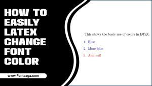 How To Easily Latex Change Font Color – Don’t Miss Out