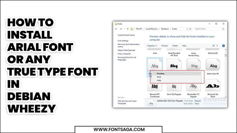 How To Install Arial Font Or Any True Type Font In Debian Wheezy