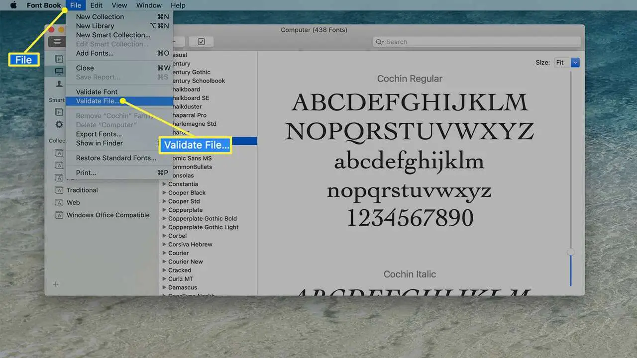  How To Preview Font Of Information And Styles With Font Book - 6 Tips